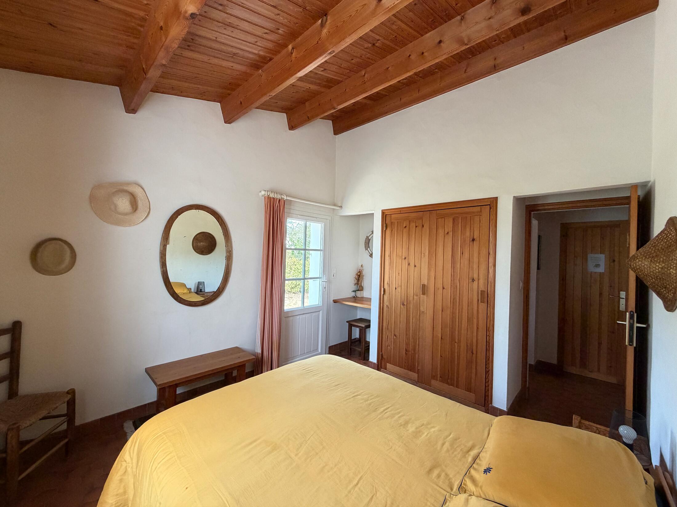 Schlafzimmer mit privatem Bad en suite und Terrasse