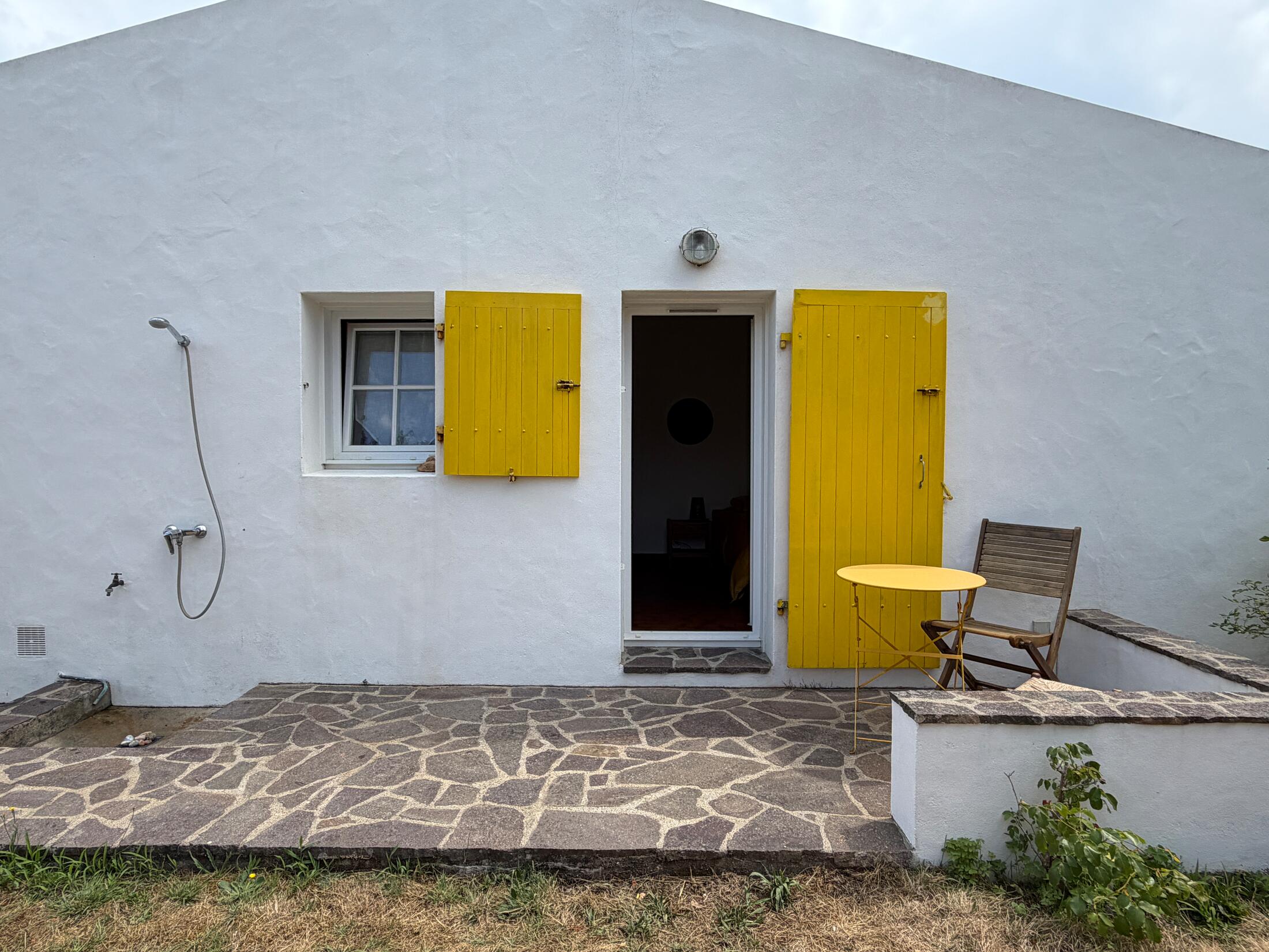 Schlafzimmer mit privatem Bad en suite und Terrasse