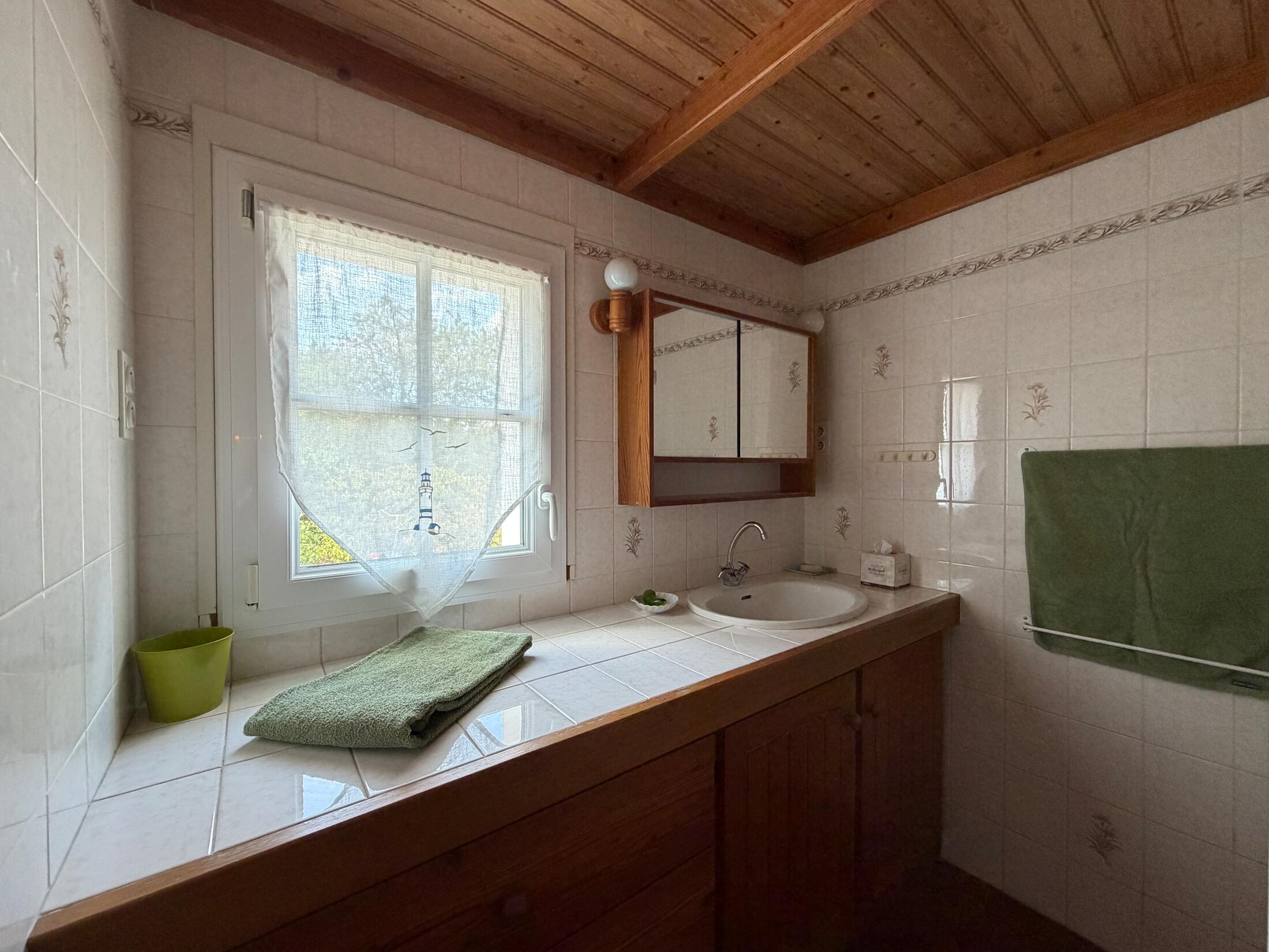 Schlafzimmer mit privatem Bad en suite und Terrasse